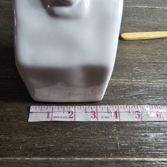 Rae Dunn Magenta Artisan Collection Salt Pig Cellar Box with Wooden Spoon - Picture 8 of 10